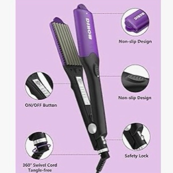 Purple Hair Crimper and Straightener - Picture 3 of 6